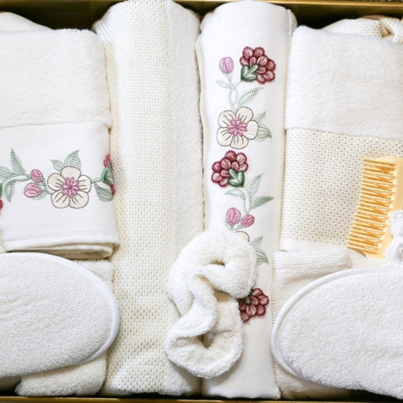 Turkish Robe Sets, Family Set, White, 6 Pieces - Picture 2 of 7